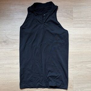 Lululemon Athletica Black Sleeveless Mockneck Top